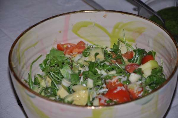 Salat med mango og fennikel