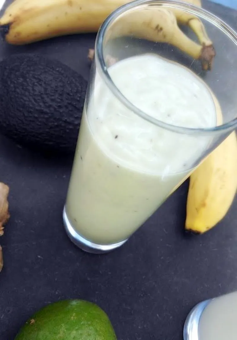 Avocado banan smoothie - stort
