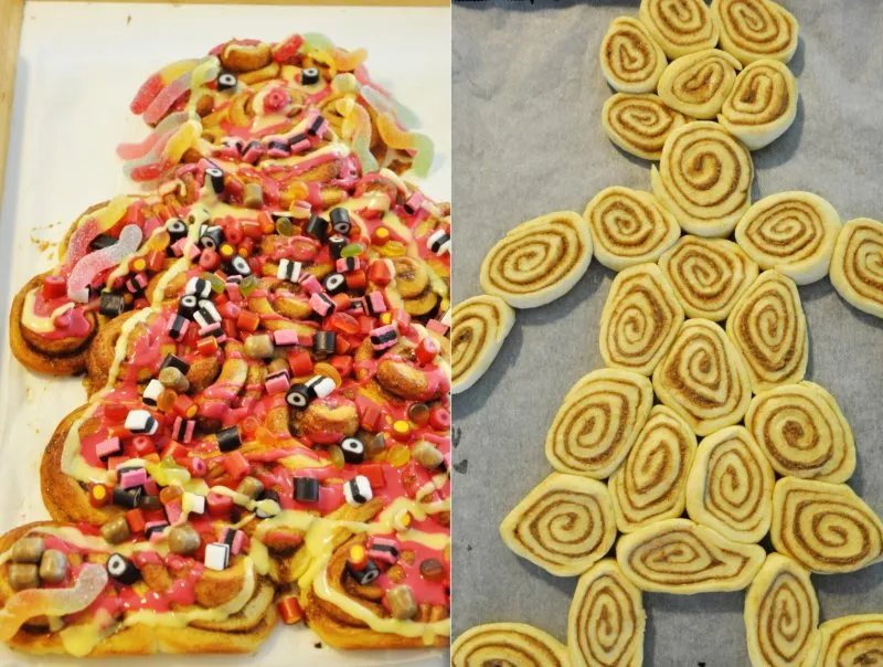 Kanelsnegle kagemand - stort