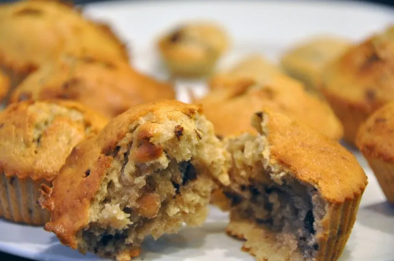 Lækkere banan muffins - stort