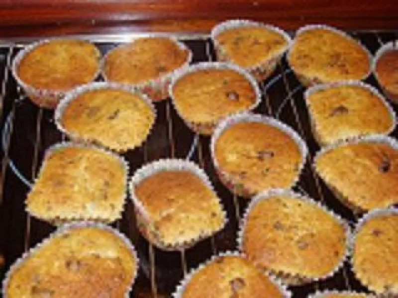 Banan-chokolade Muffins - stort
