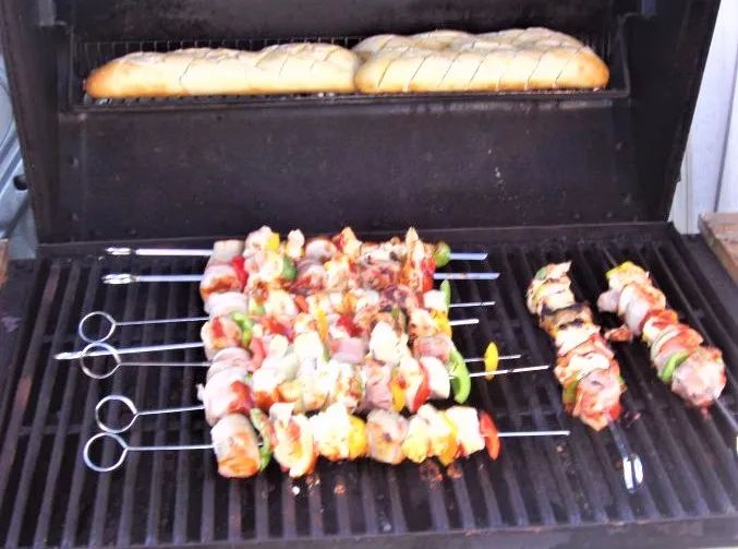 Kyllingespyd på grill - stort
