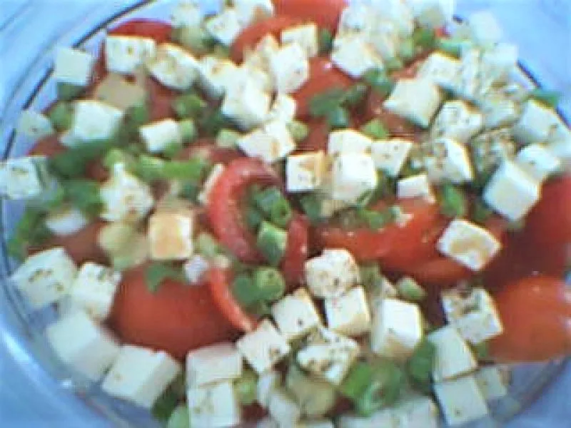 Tomat salat med feta - stort