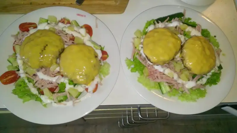 Salat med bøf