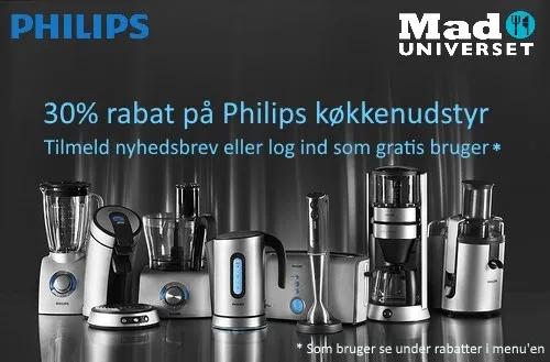 30% rabat på Philips køkkenudstyr