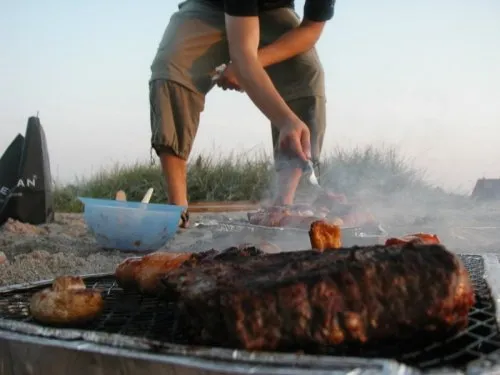 Grill på stranden
