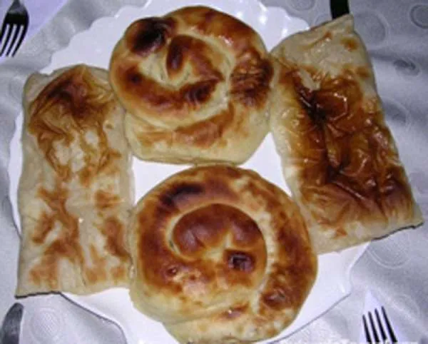Banitsa (Bulgarsk) med feta Dobrudzja-Banitsa