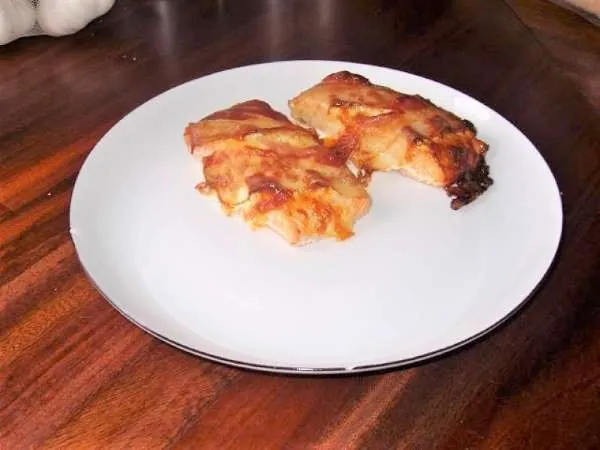 Laksebøffer med bacon & ost