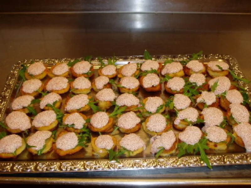 mini Blinis med stenbiderrogn - stort