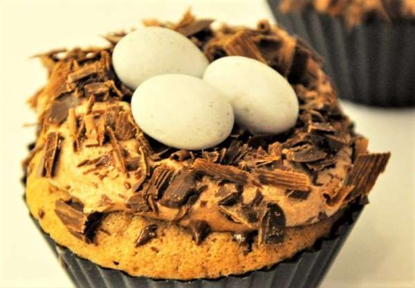 Påske cupcakes - fuglereder
