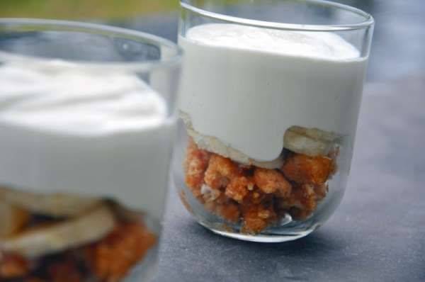 Banan-yoghurt creme brulée