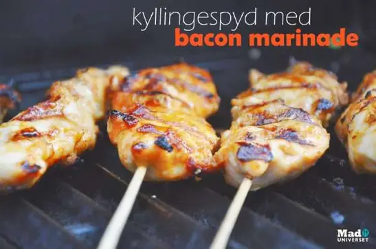 Kyllingespyd med bacon marinade