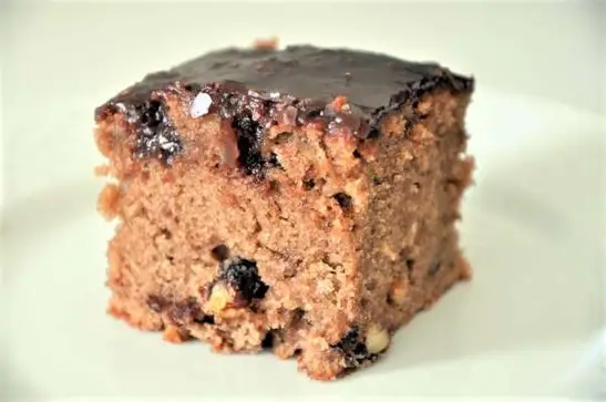 Chokoladekage med mokka-kokosglasur