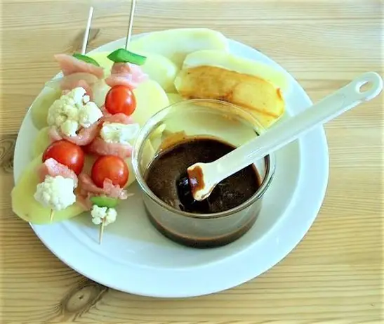 Kalkunspyd og kartoffelskiver til grillen