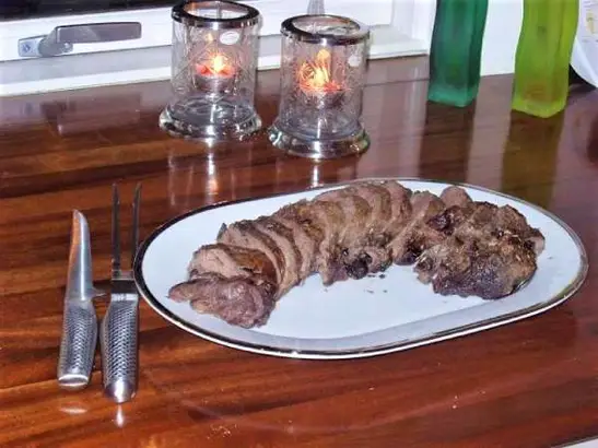 Helstegt Oksemørbrad I Marinade