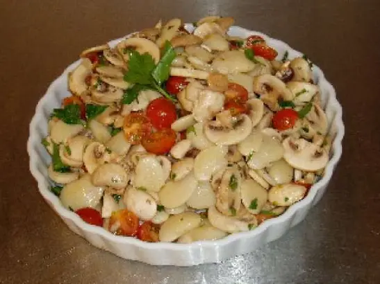 Butterbeans med champignon