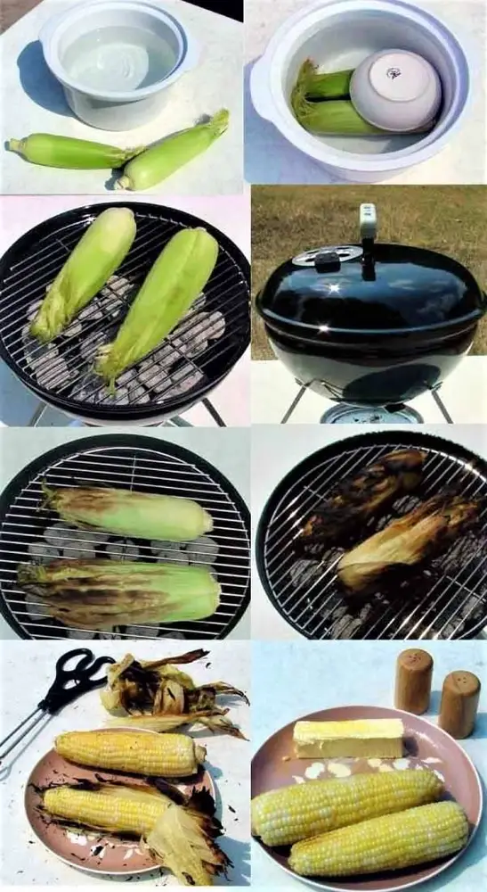 Majs på grill  opskrift fra usa