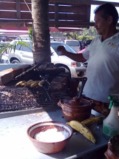 Grilling.