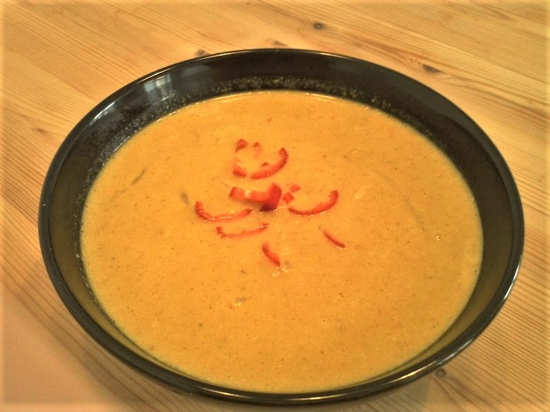 Orientalsk Karrysuppe m. kylling - stort