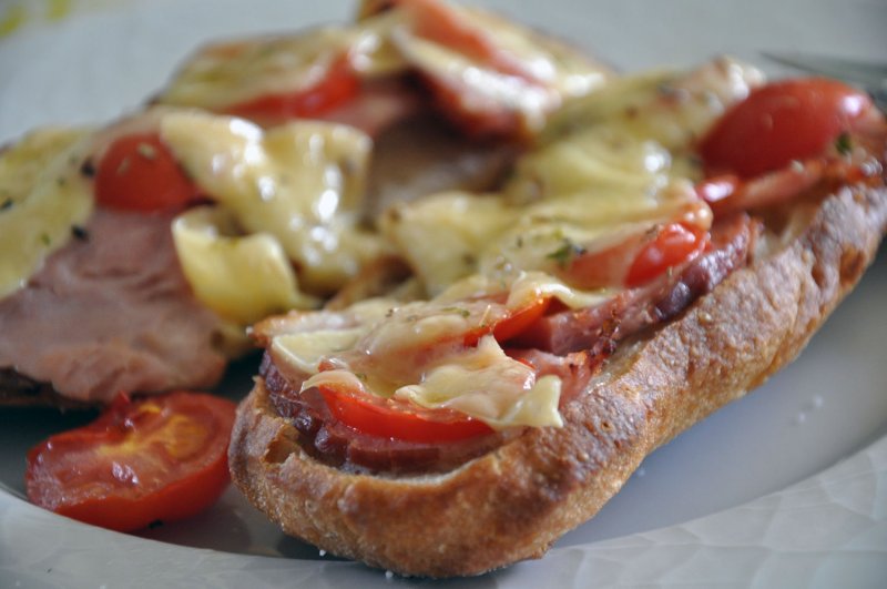 Varm Hamburgerryg - Oste mad hurtig frokost - stort
