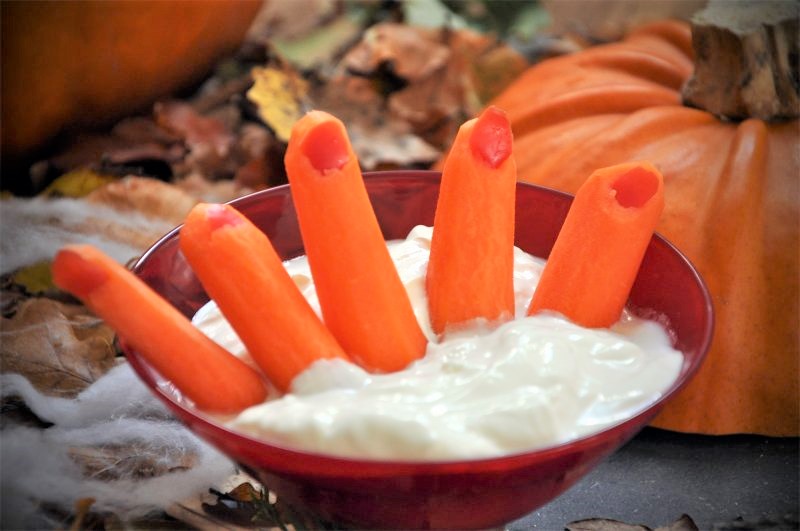 Serverede fingre til halloween - stort