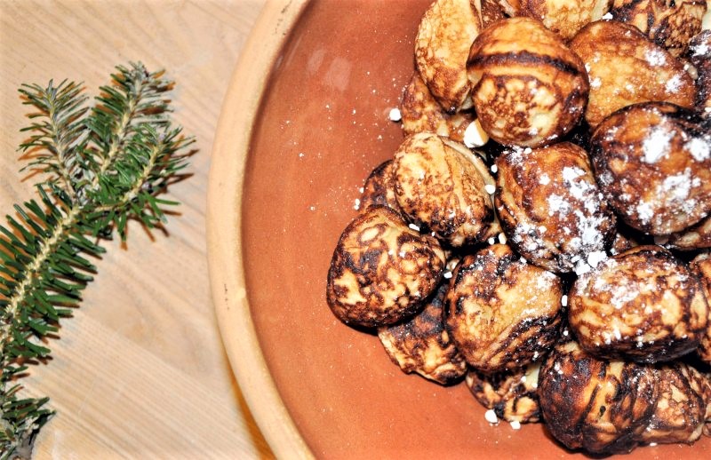 Æbleskiver med citronskal - stort