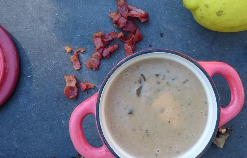 Svampesauce med kantareller - stort