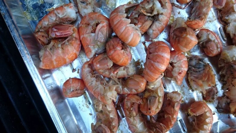 Grillet jomfruhummerhaler - stort