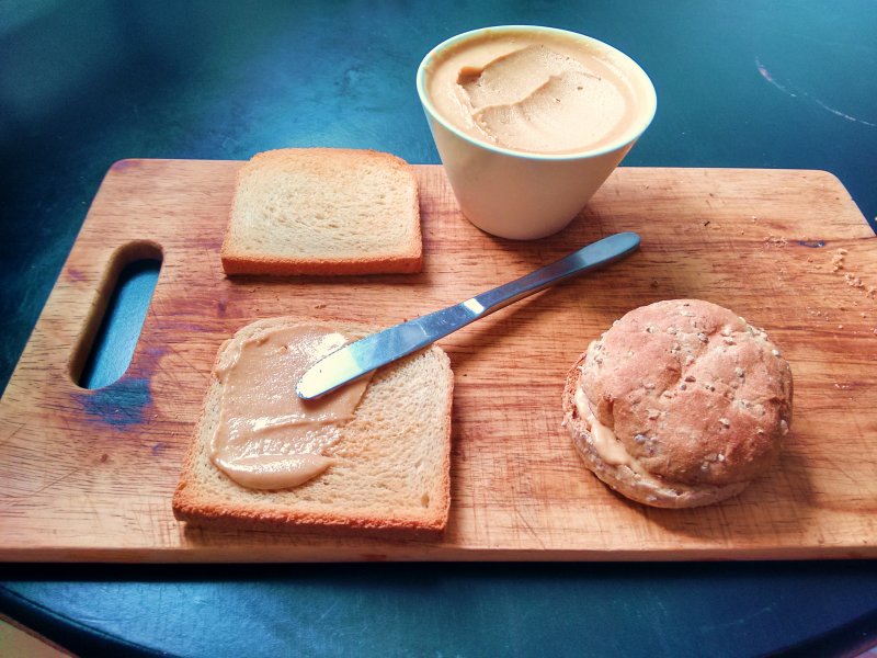 Hjemmelavet Peanut Butter - stort