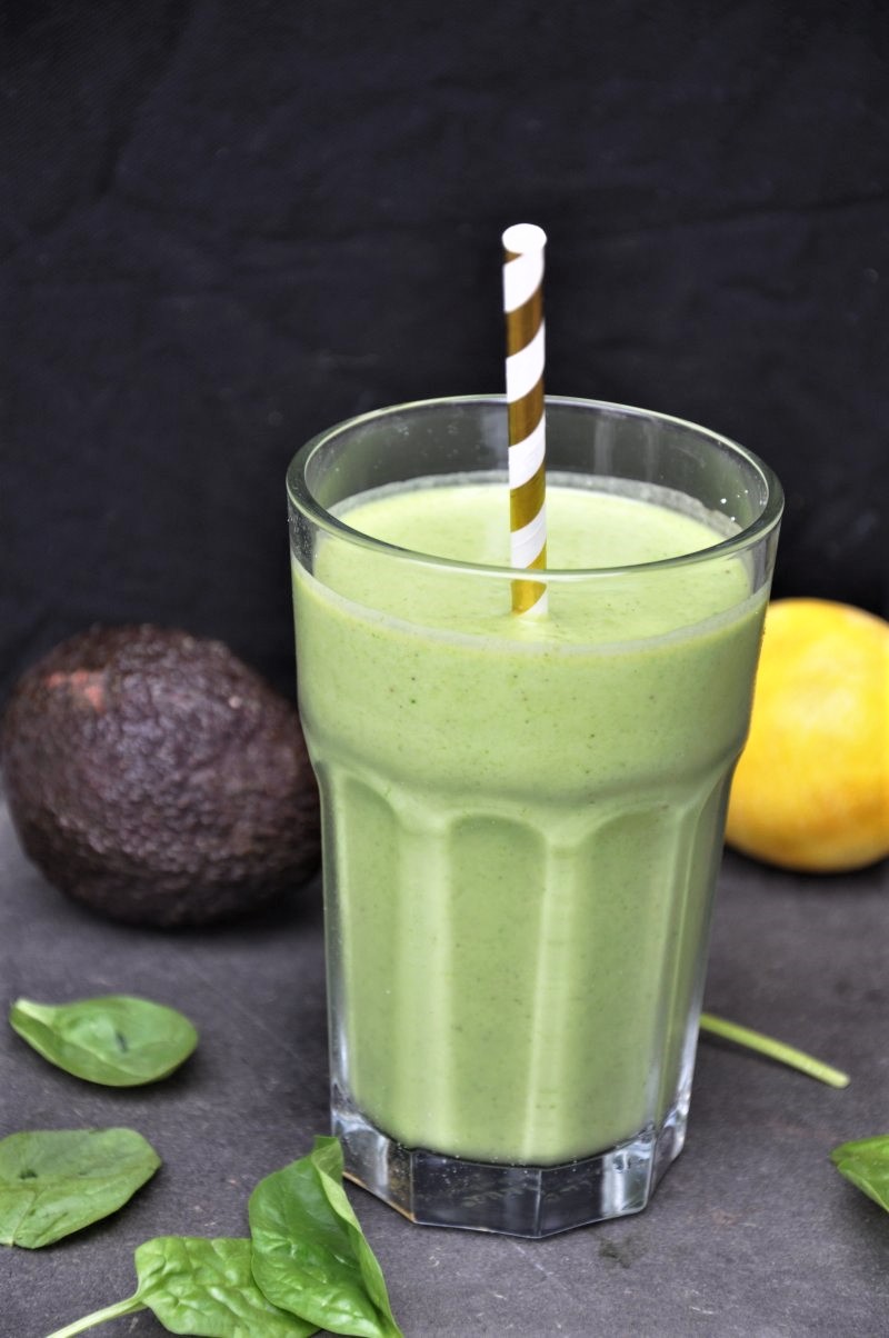 Spinat, avokado Smoothie - stort
