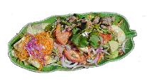 Varm Thailandsk oksekøds salat - stort