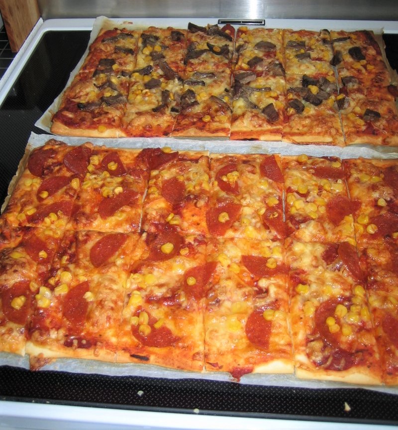 Hurtig pizza - stort