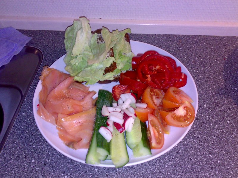 frokost med gravad Laks - stort