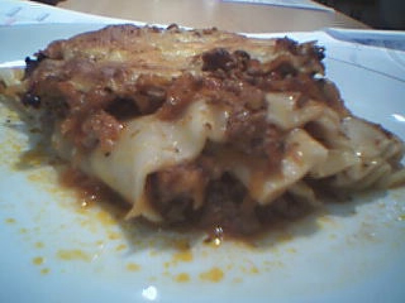 Lasagne med revet gulerødder - stort