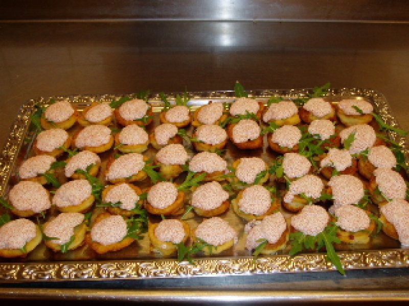 mini Blinis med stenbiderrogn - stort