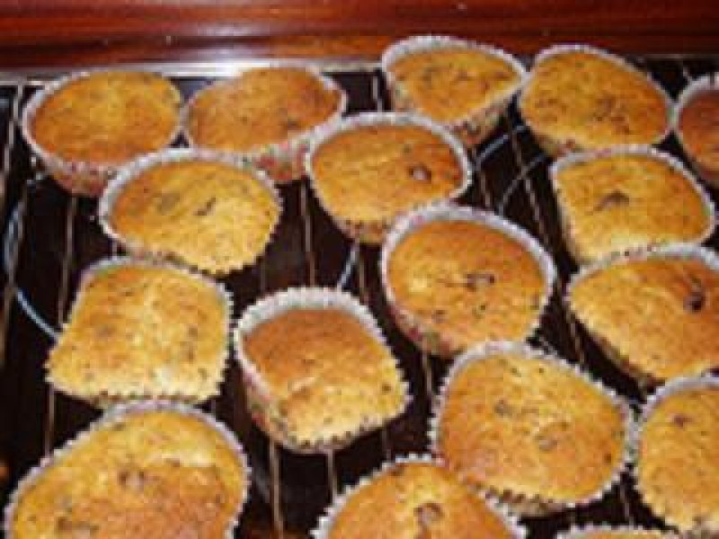 Banan-chokolade Muffins - stort