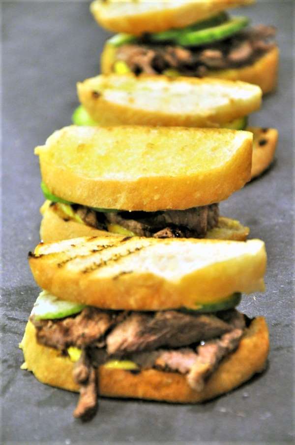 Sandwich med Grillet oksemørbrad