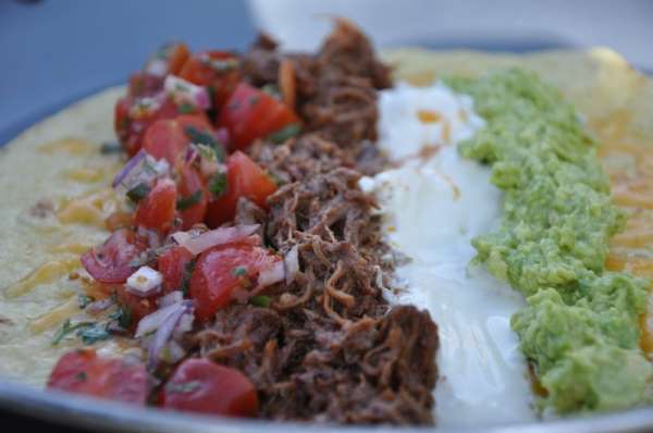 Shredded oksekød til burritos og taco